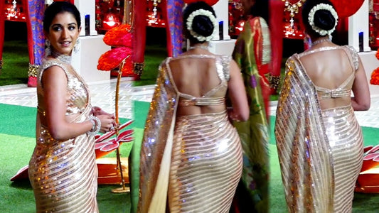 The Radhika Merchant Saree A Masterpiece Worth 345 Crore