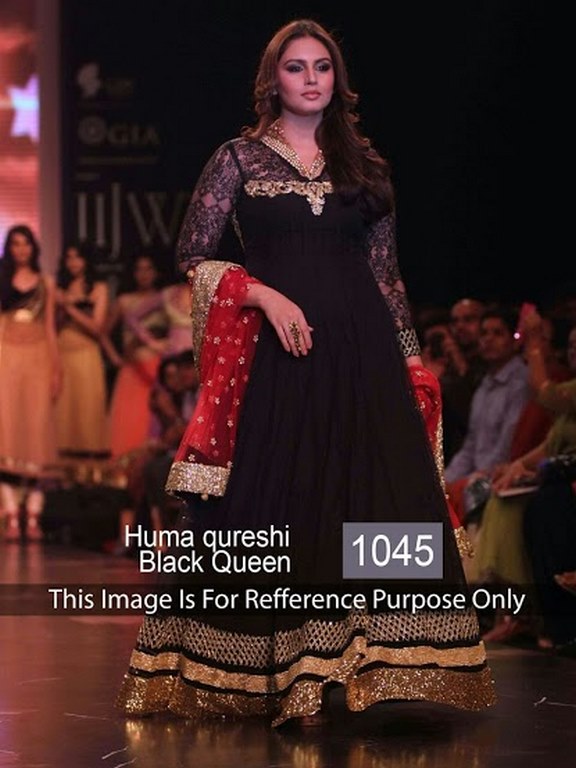 Huma Qureshi black queen salwar suit