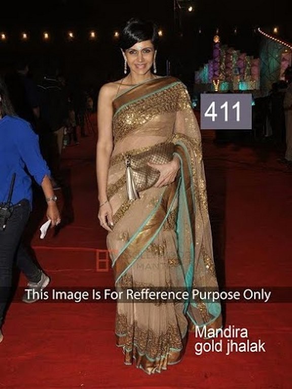 MANDIRA GOLD JHALAK SAREE