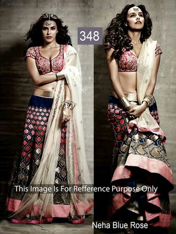 Neha Blue Rose Lehenga