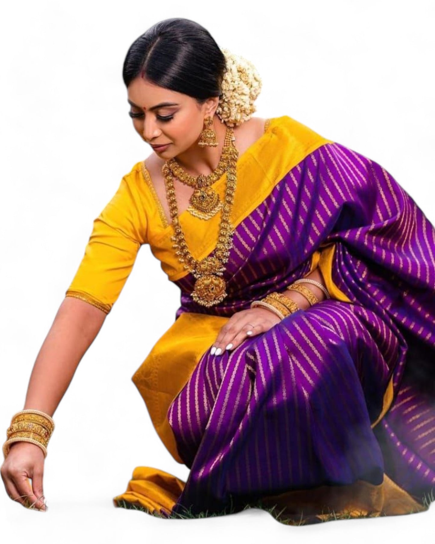 Purple Banarasi Soft Lichi Silk Saree with Rich Pallu and Jacquard Work