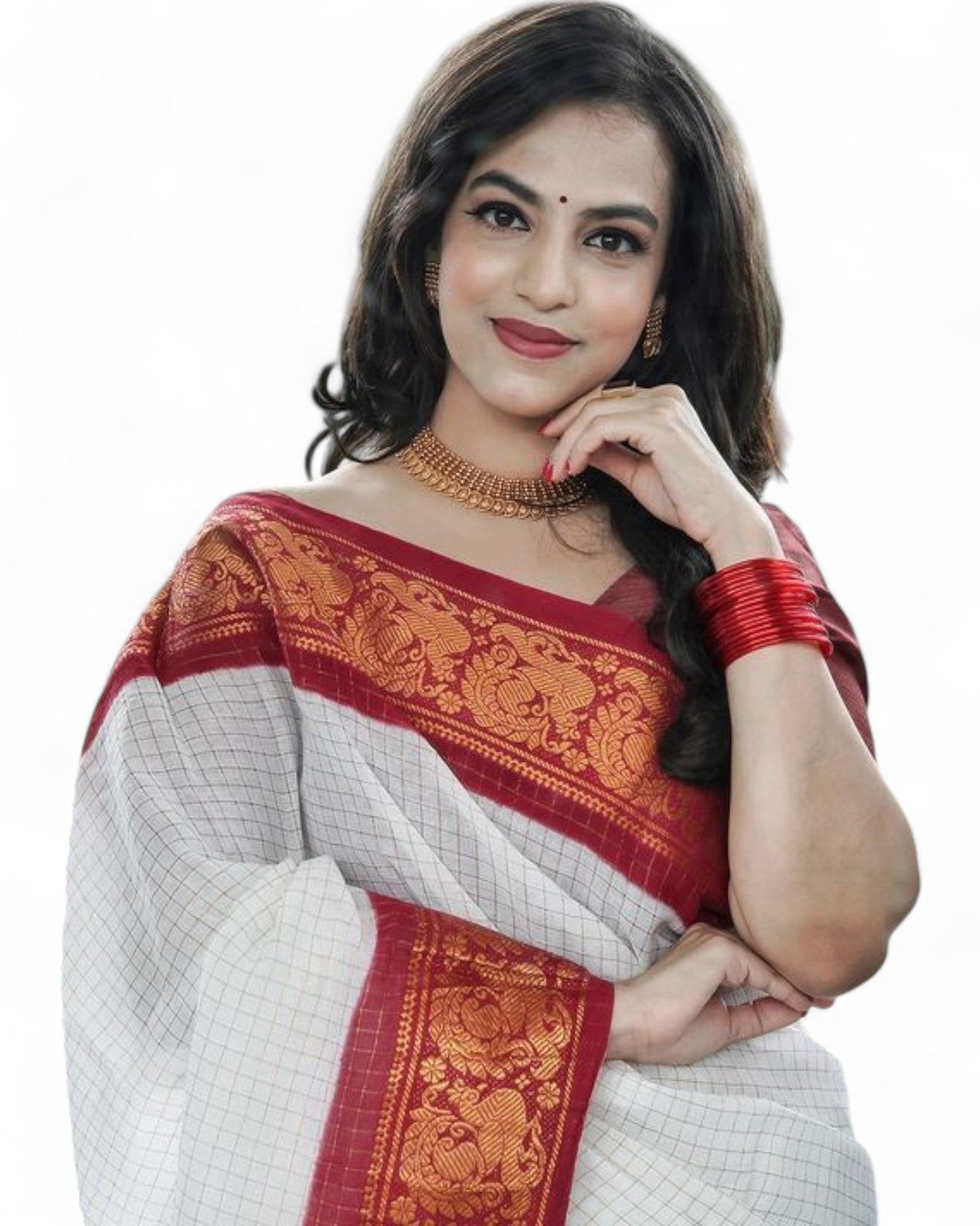 Soft Lichi Silk Saree with Rich Pallu & Jacquard Work