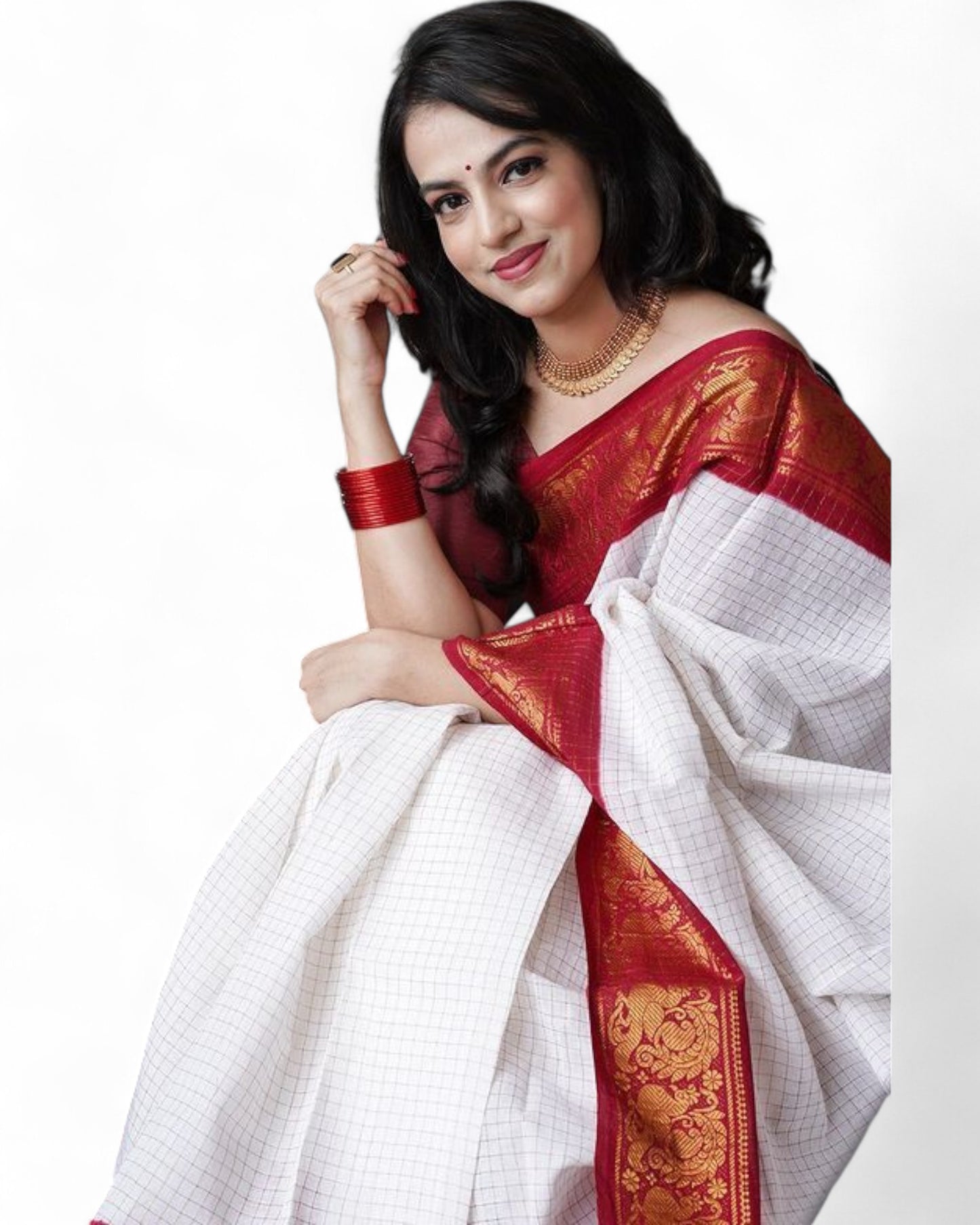 Soft Lichi Silk Saree with Rich Pallu & Jacquard Work