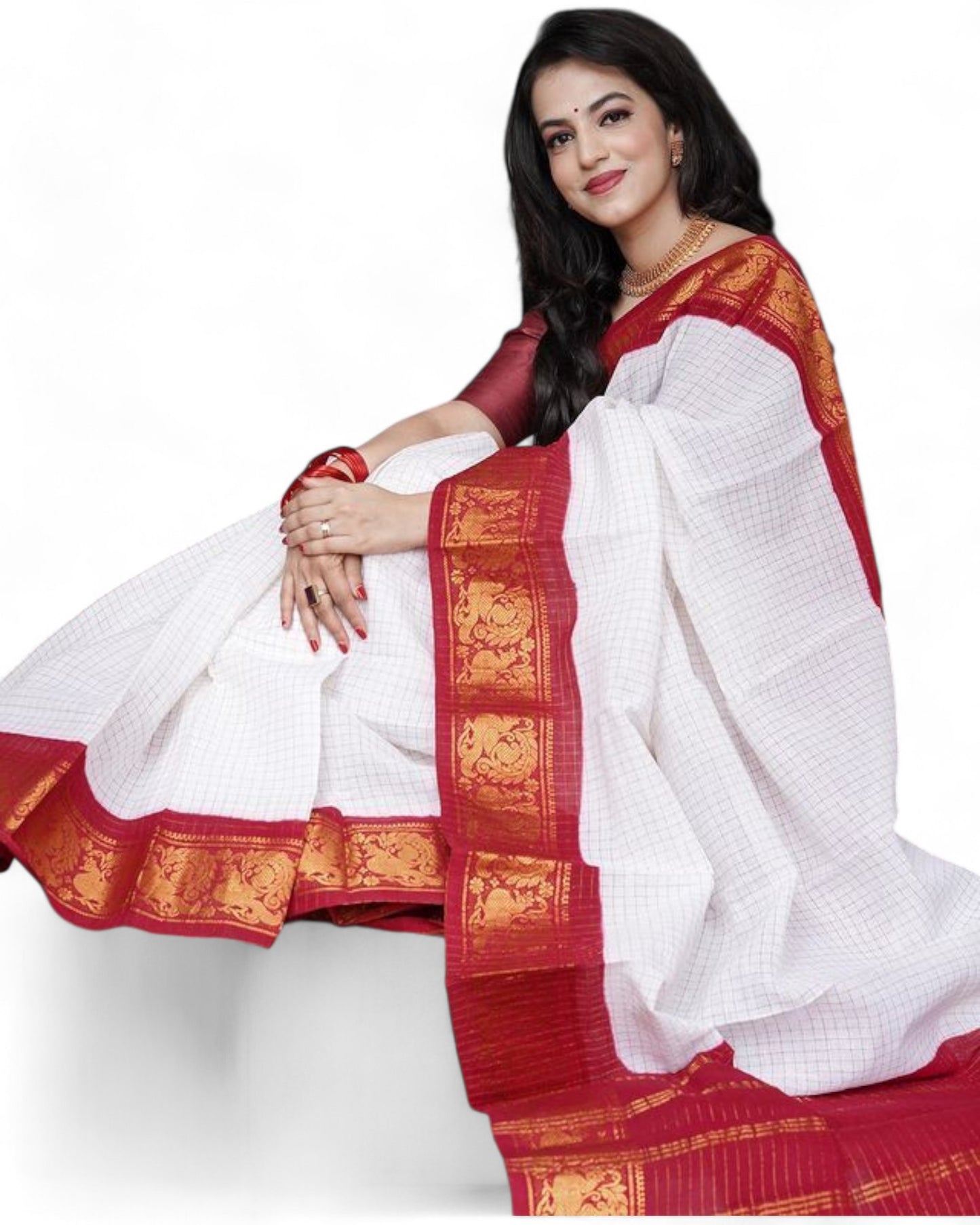 Soft Lichi Silk Saree with Rich Pallu & Jacquard Work