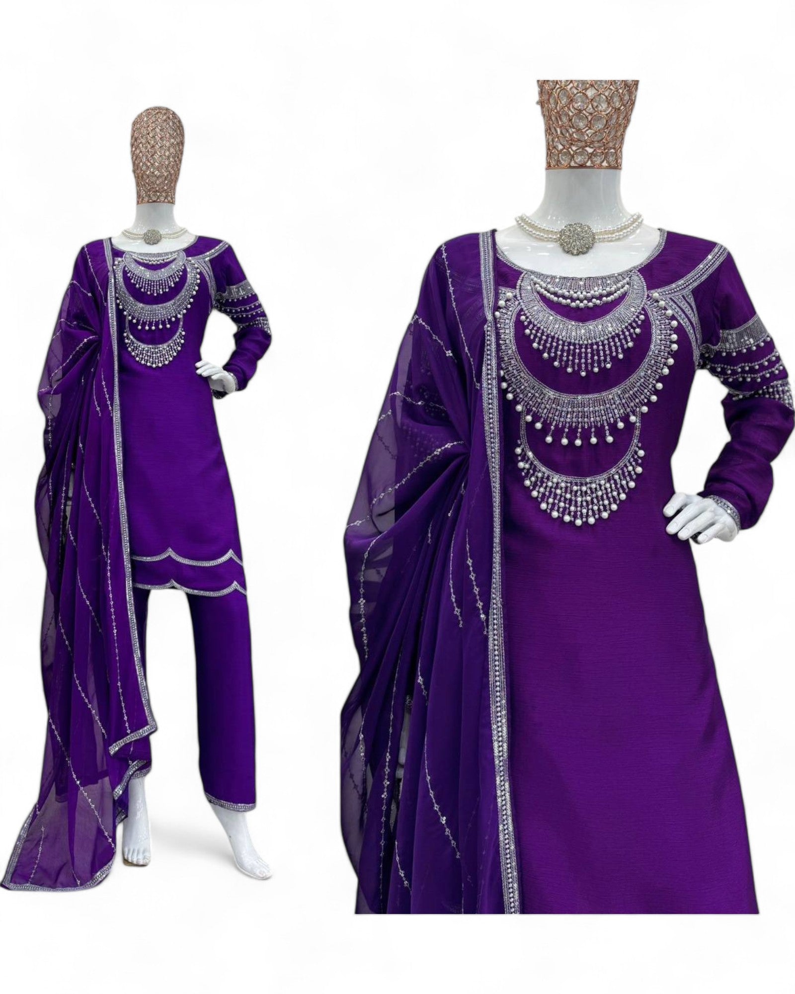Urvashi Rautela purple designer bollywood salwar suit