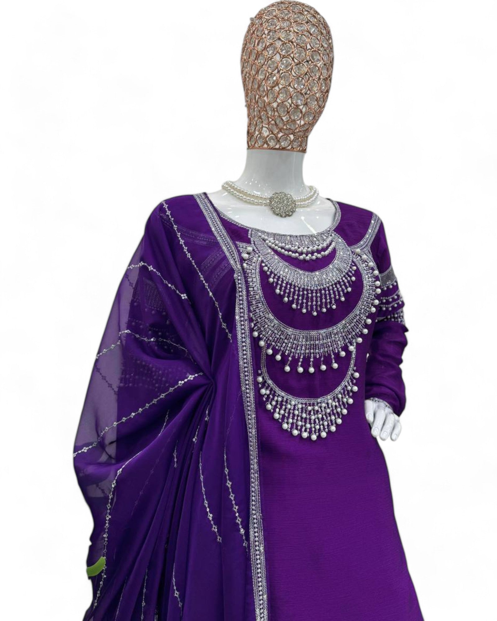 Urvashi Rautela purple designer bollywood salwar suit
