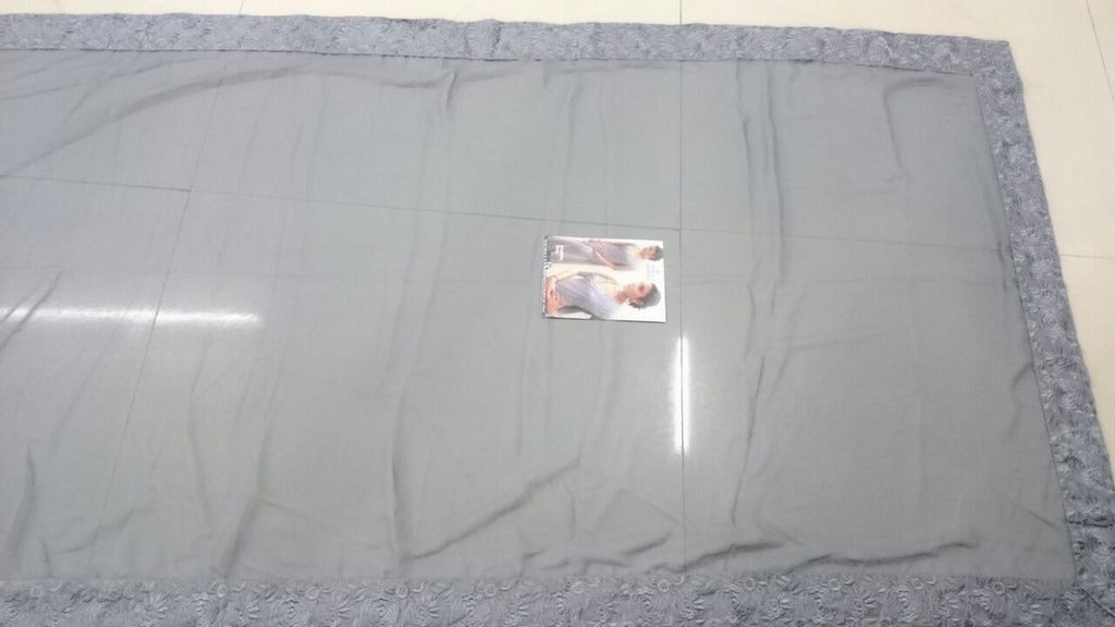 anushka grey saree