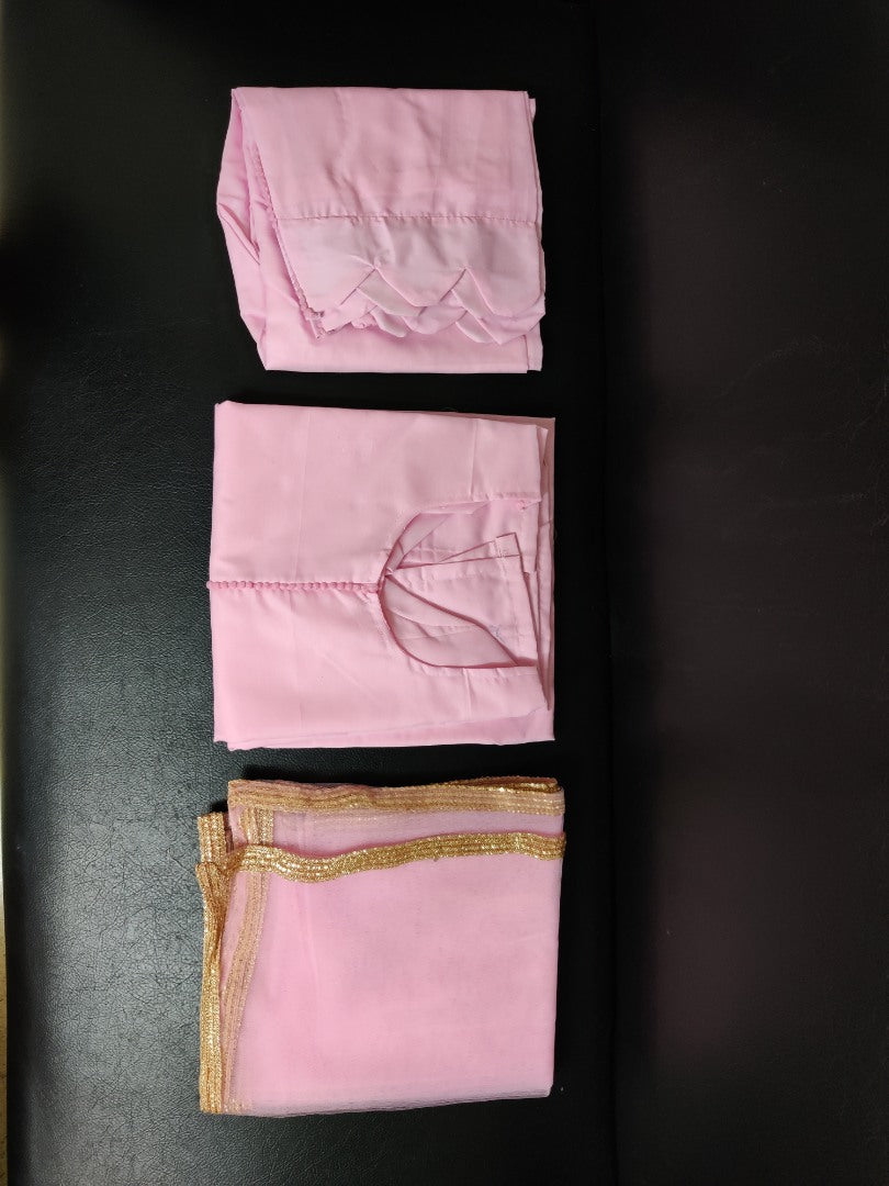 Baby pink cotton suit