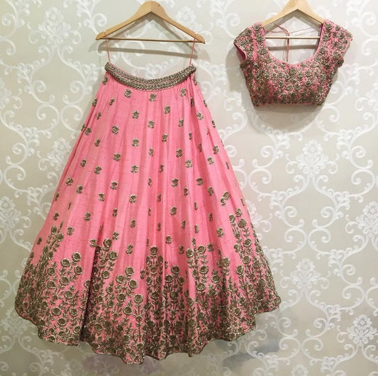 Baby Pink Elegance wedding Lehenga Choli