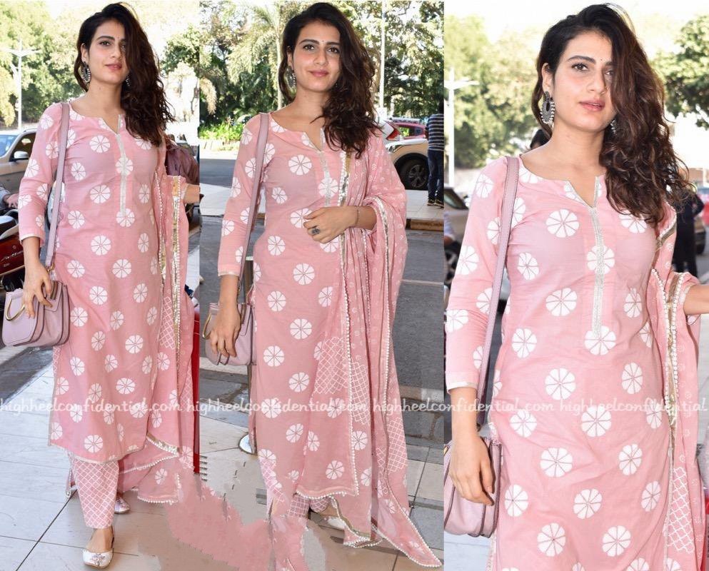 baby pink maslin plazzo suit