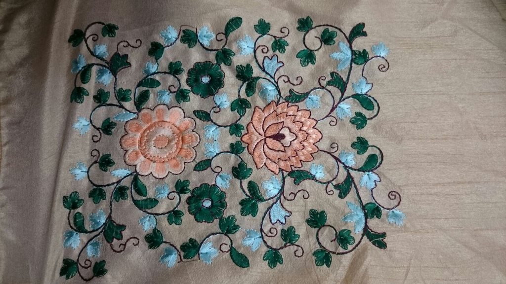 Beautiful bollywood style embroidered stylist saree