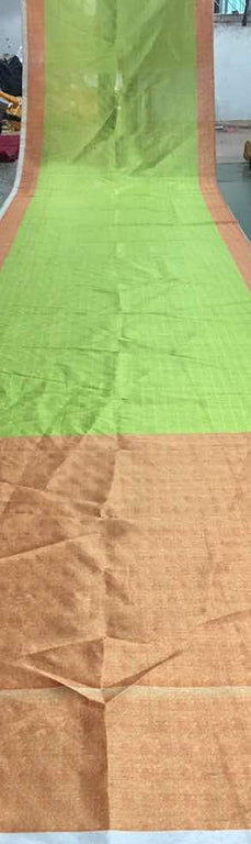Beautiful Green Plain Fenstival Saree