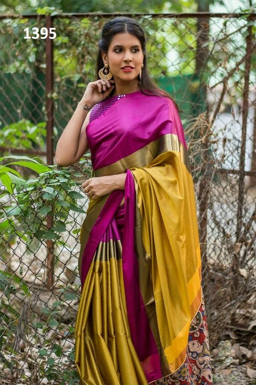 Beautiful Multicolor Printed Ceremonial Saree