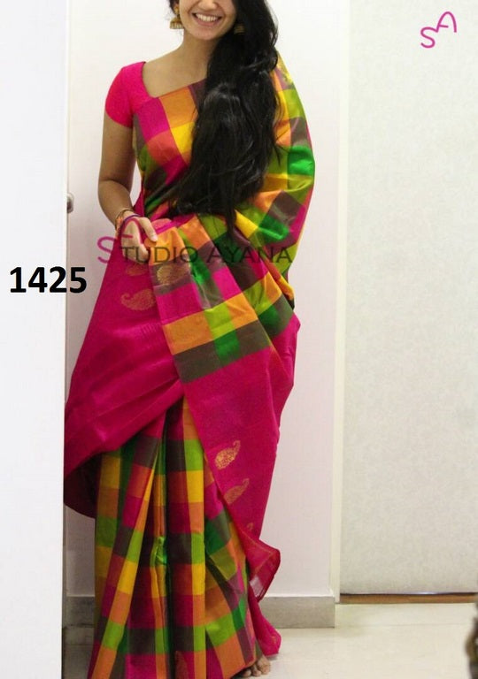 Beautiful Multicolor Printed Ceremonial Saree