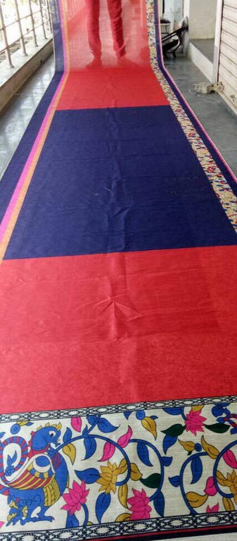 Beautiful Multicolor Printed Ceremonial Saree