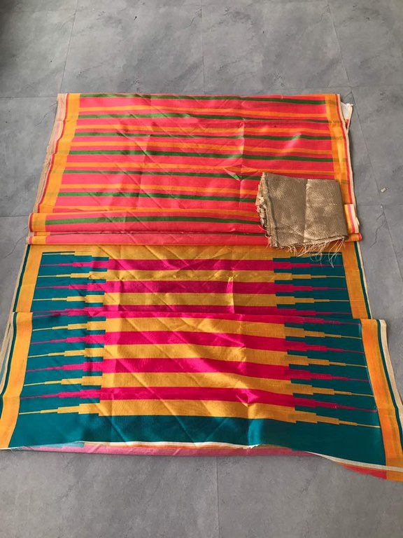 Beautiful Multicolor Printed Ceremonial Saree
