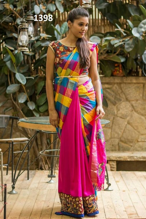 Beautiful Multicolor Printed Festival Saree