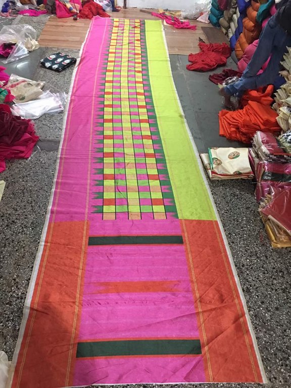 Beautiful Multicolor Printed Festival Saree