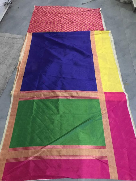 Beautiful Multicolor Printed Wedding Saree