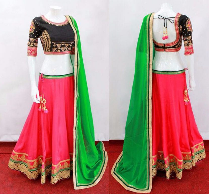 Beautiful Pink embroidered Festival lehenga