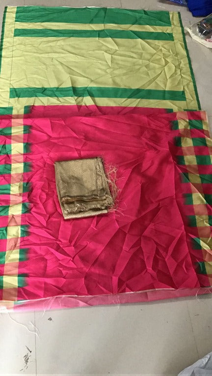 Beautiful Pink Printed Ceremonial Saree