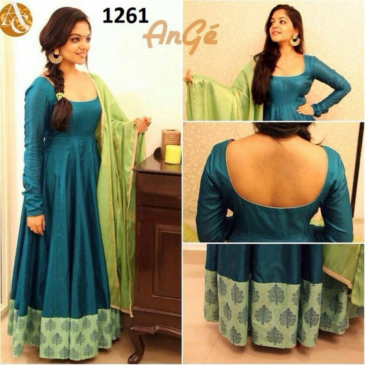 Beautiful Plain Ceremonial Anarkali Suit