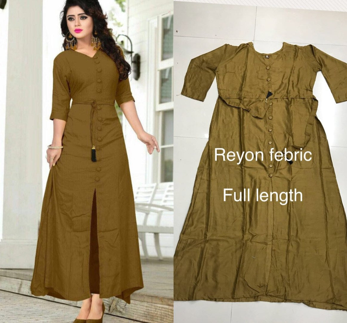 Beautiful pure rayon multicolor summer kurties