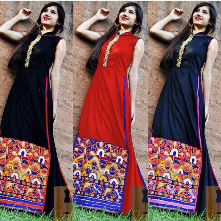 Beautiful Red & Black Navratri special lehenga choli