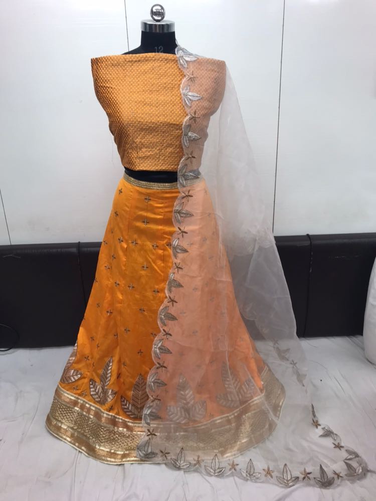 Beautiful Yellow embroidered Ceremonial lehenga