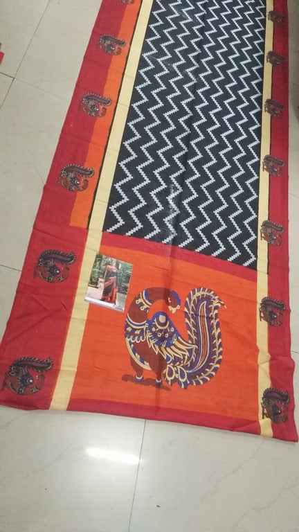 Beautiful zarna silk multicolor saree