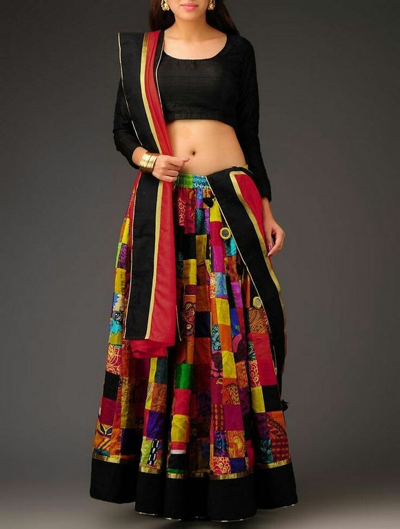 Beutiful multicolor printed Festival lehenga
