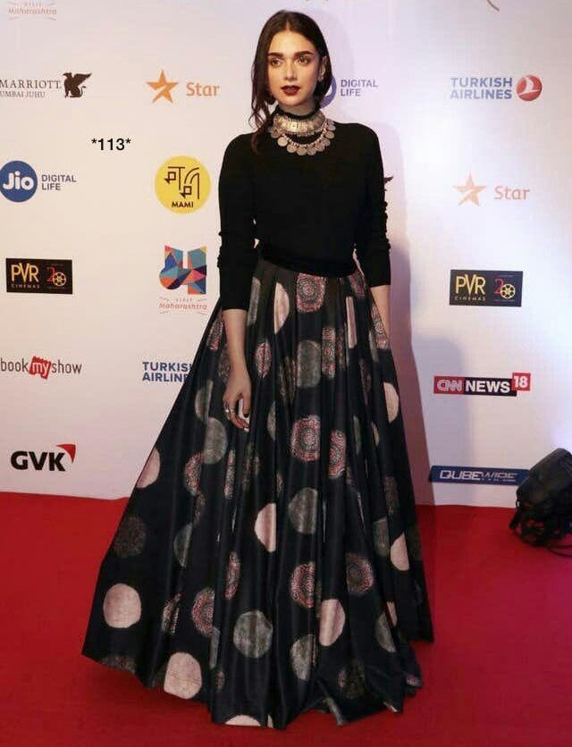 Black banglori digital printed crop top lehenga