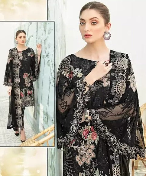 Black Georgette Pakistani Suit