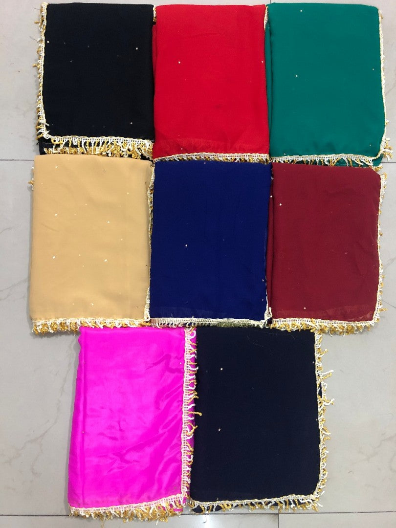 Black georgette partywear saree