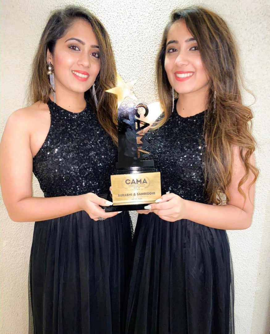 Black net sequence work partywear gown