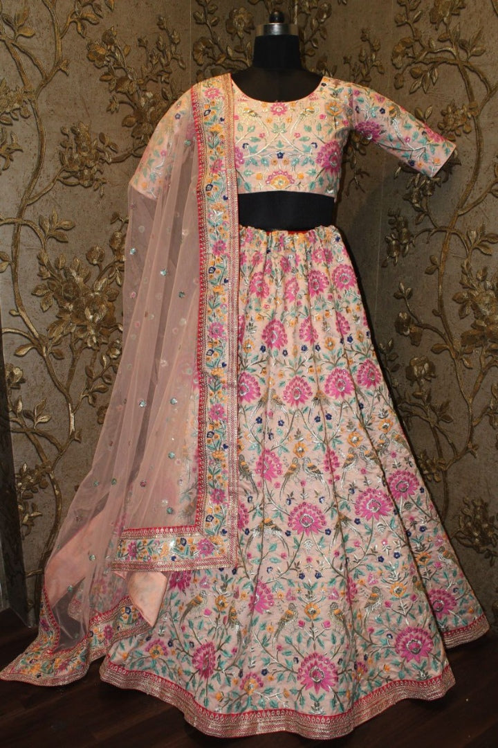 Bollywood style heavy work bridal lehenga