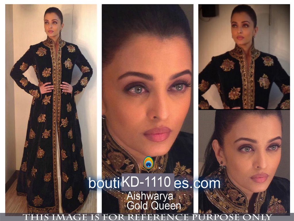 bollywood style trendy black gown