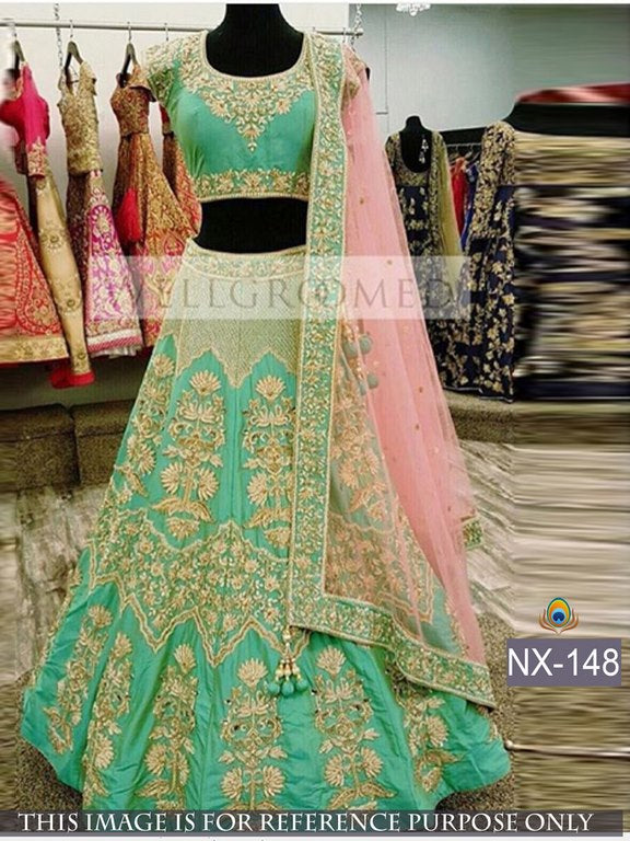 Designer beautiful heavy embroidered bridal lehenga