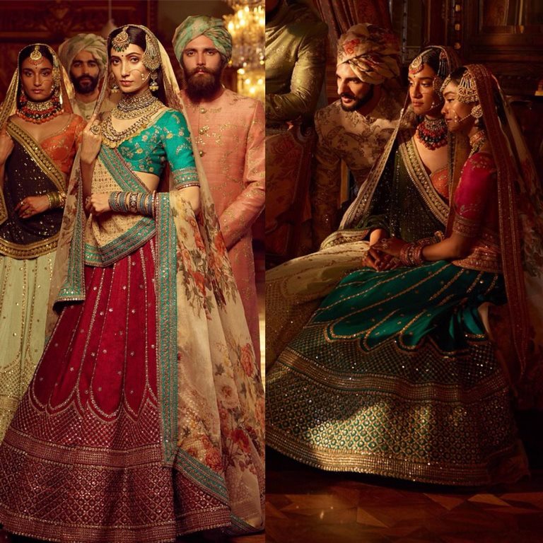 Designer heavy embroidered indian bridal lehenga