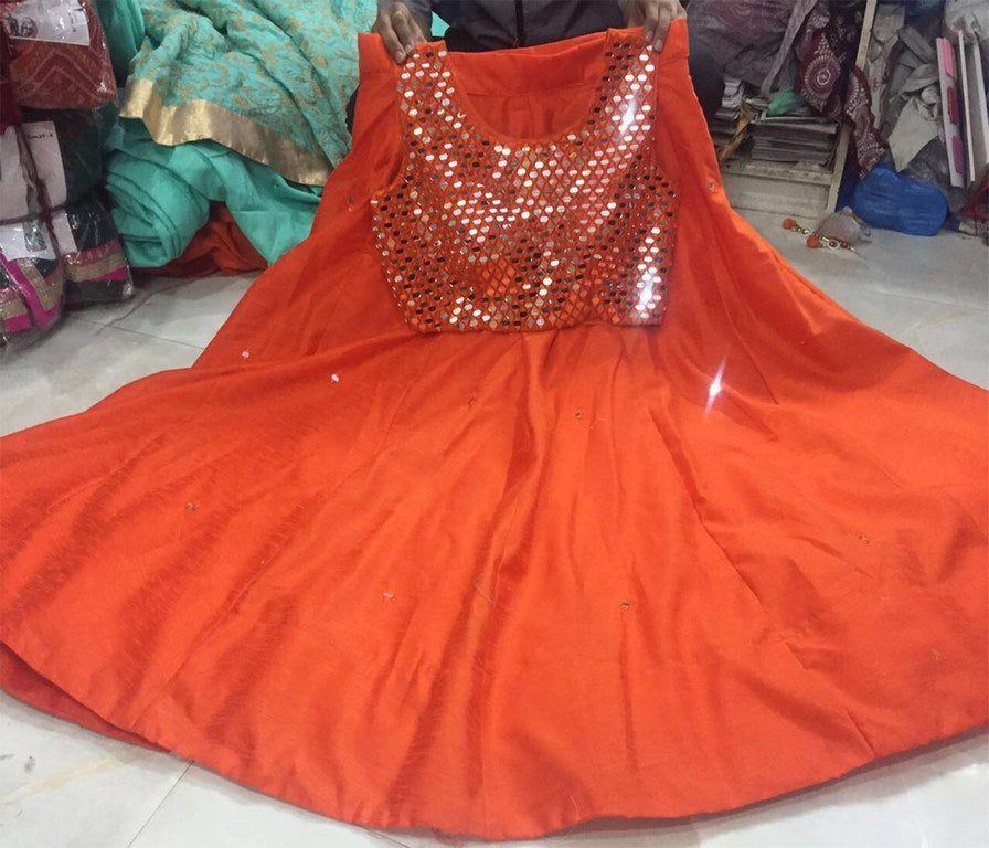 Designer wedding lehenga with heavy mirror work blouse