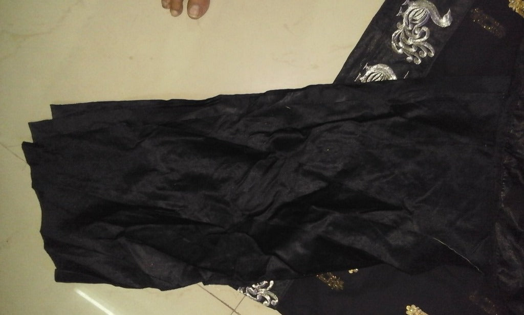 DIPIKA HOT KIT thread work black designer saree