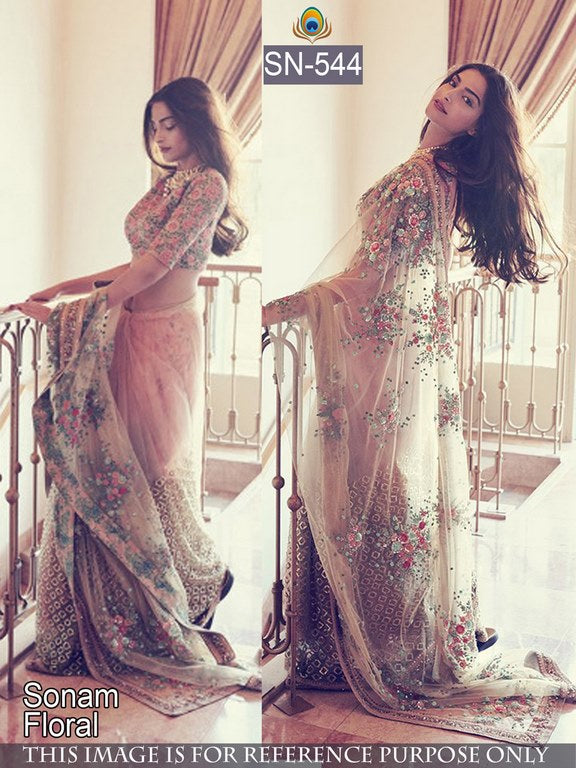 Fabulous bollywood style heavy embroidered saree