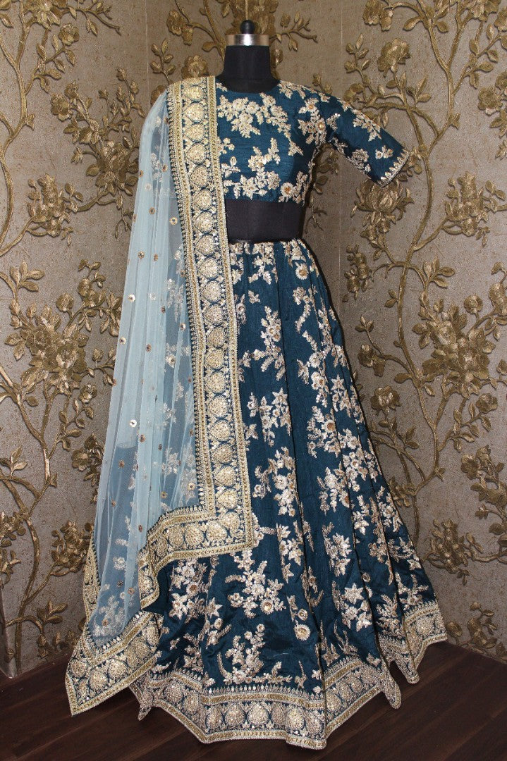 Fabulous heavy embroidered Bridal lehenga