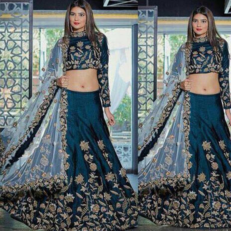 Gorgeous embroidered wedding lehenga