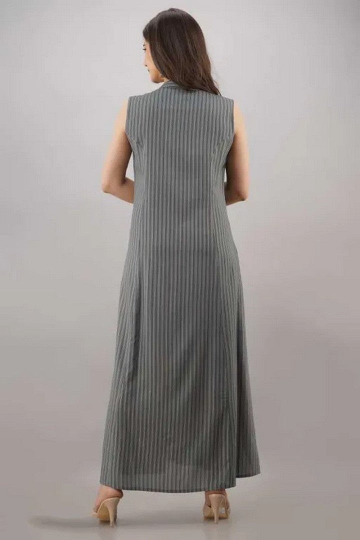 Grey rayon kurti