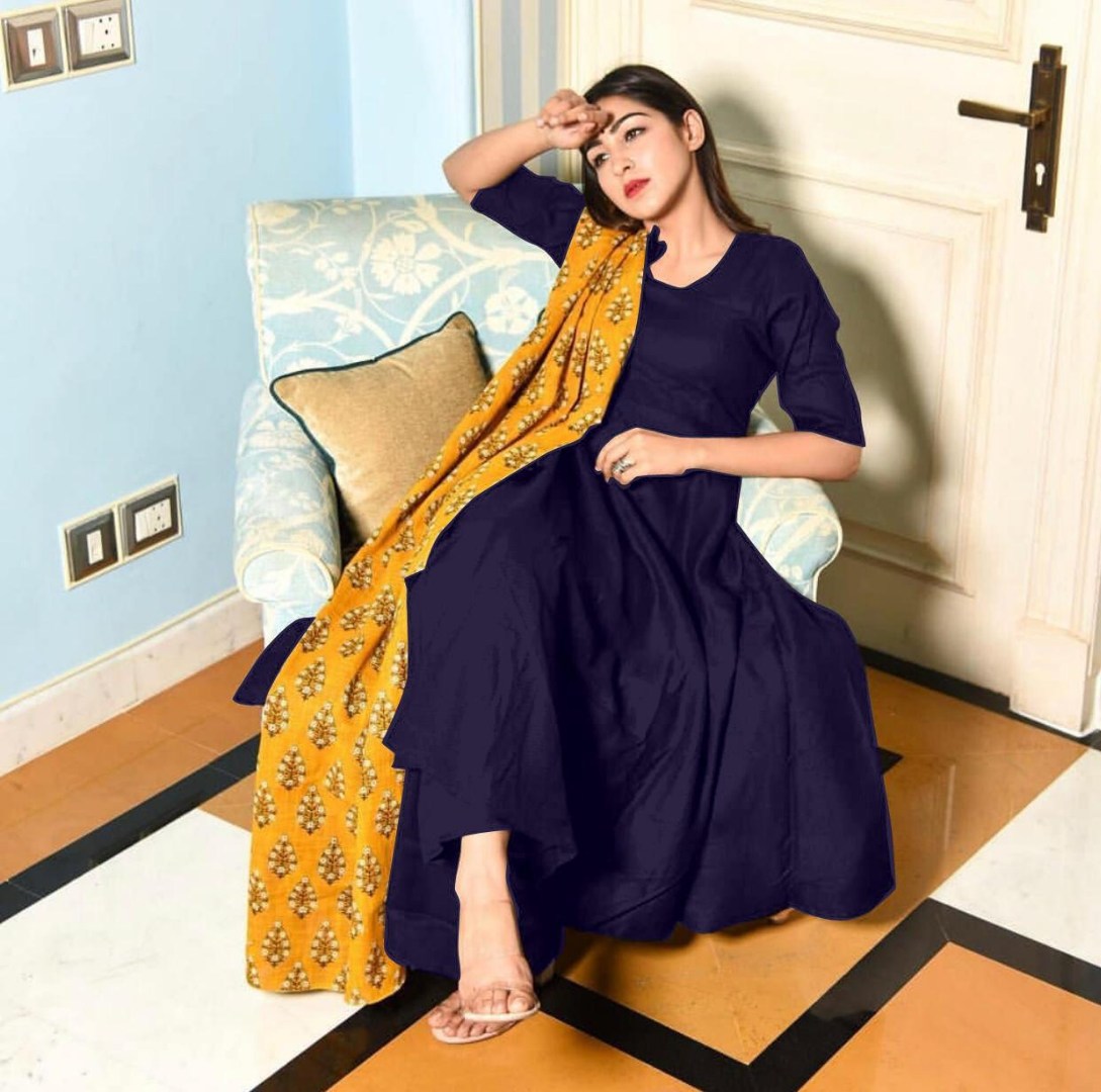 heavy reyon cotton casual wear kurti