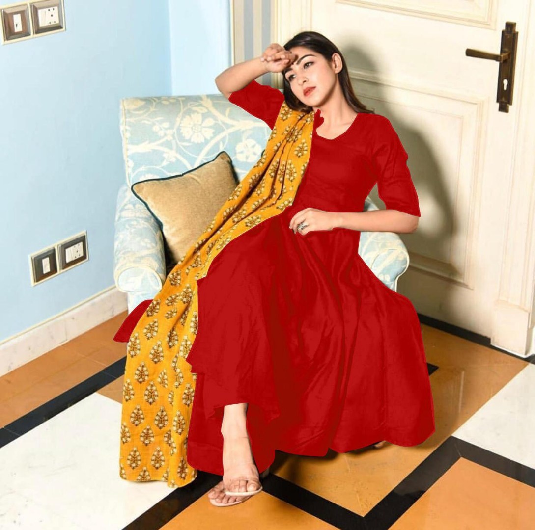 heavy reyon cotton casual wear kurti