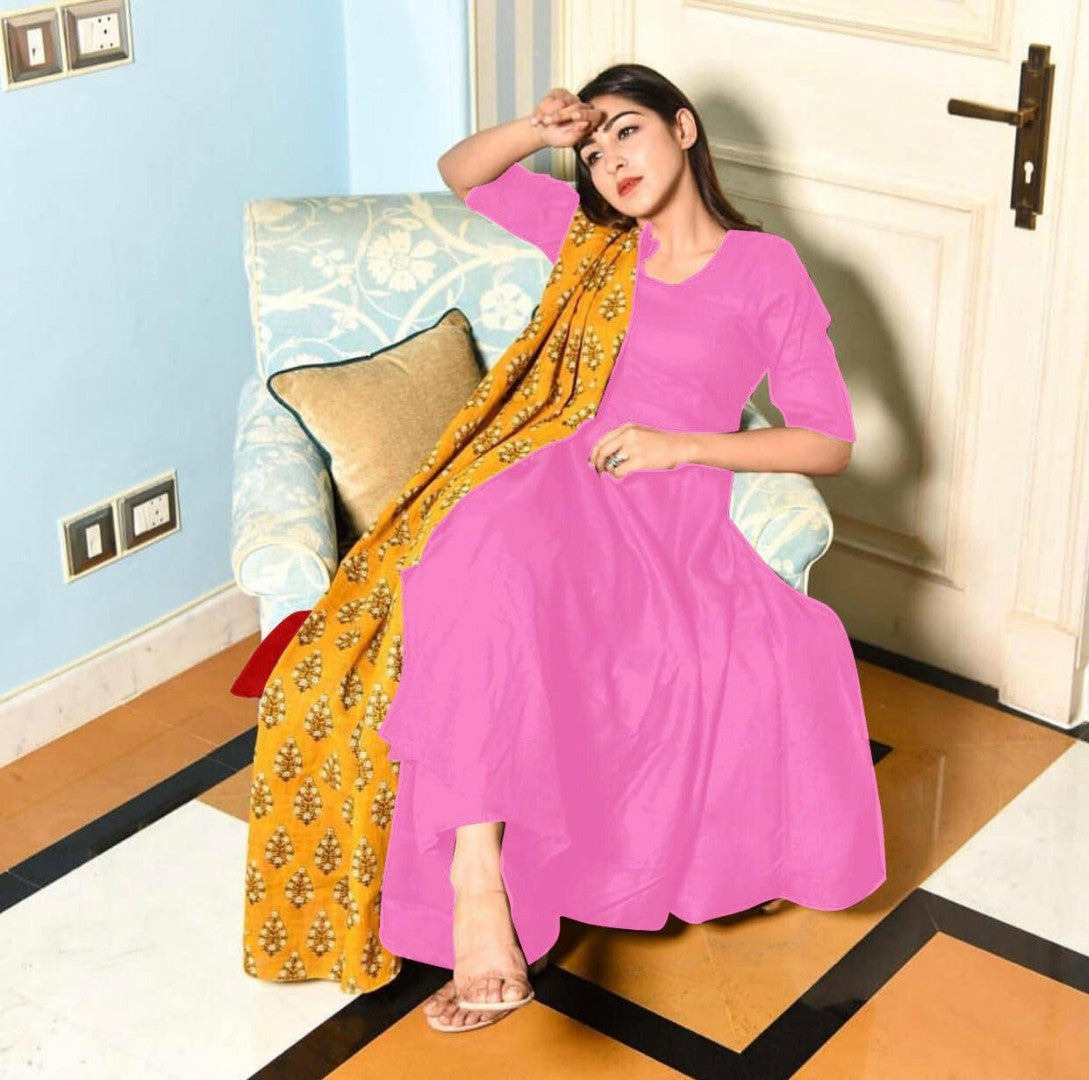 heavy reyon cotton casual wear kurti
