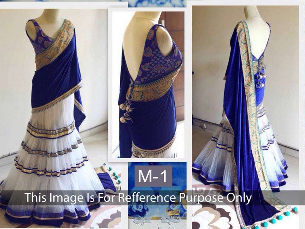 KG fashion heavy designer rich look blue lehenga choli