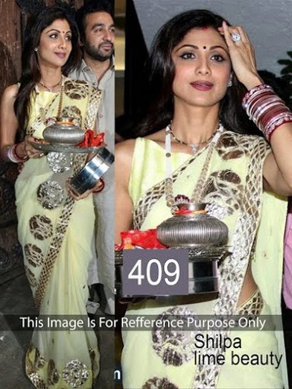 madhuri green blue jhalak saree